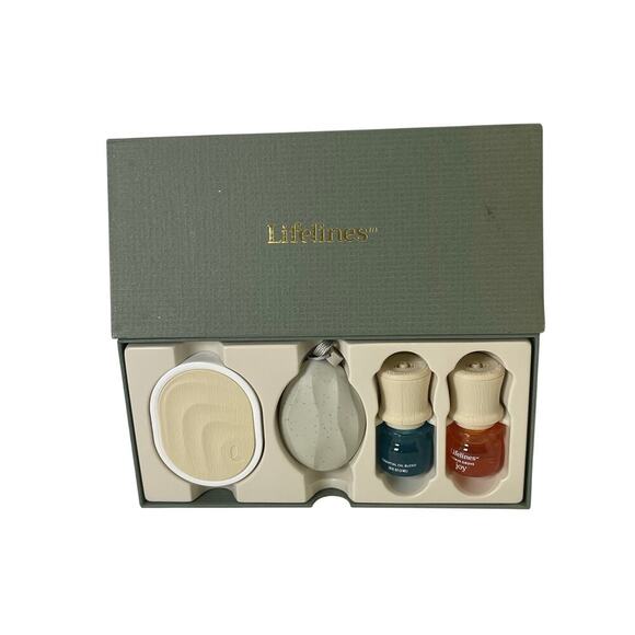 LIFELINES STRESS RELIEF GIFT SET IMMERSION SPA ESSENTIAL OIL BLEND DIFFUSER - Picture 9 of 15